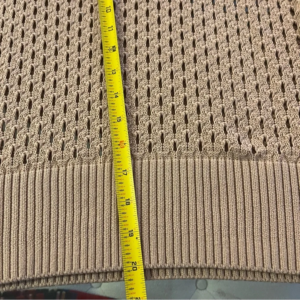 Varley Womens Mila Half-Zip Knit Pullover Sweater Vest Size M Tan - Picture 7 of 7